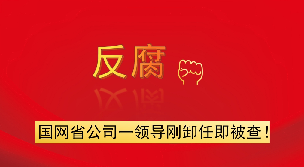 國(guó)網(wǎng)省公司一領(lǐng)導(dǎo)剛卸任即被查！