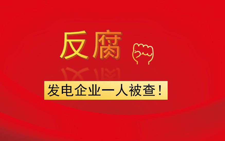 發(fā)電企業(yè)一人被查！